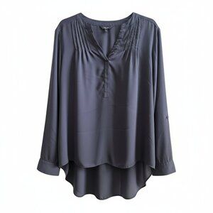 Simply Vera, Vera Wang dark grey blouse, size PXL